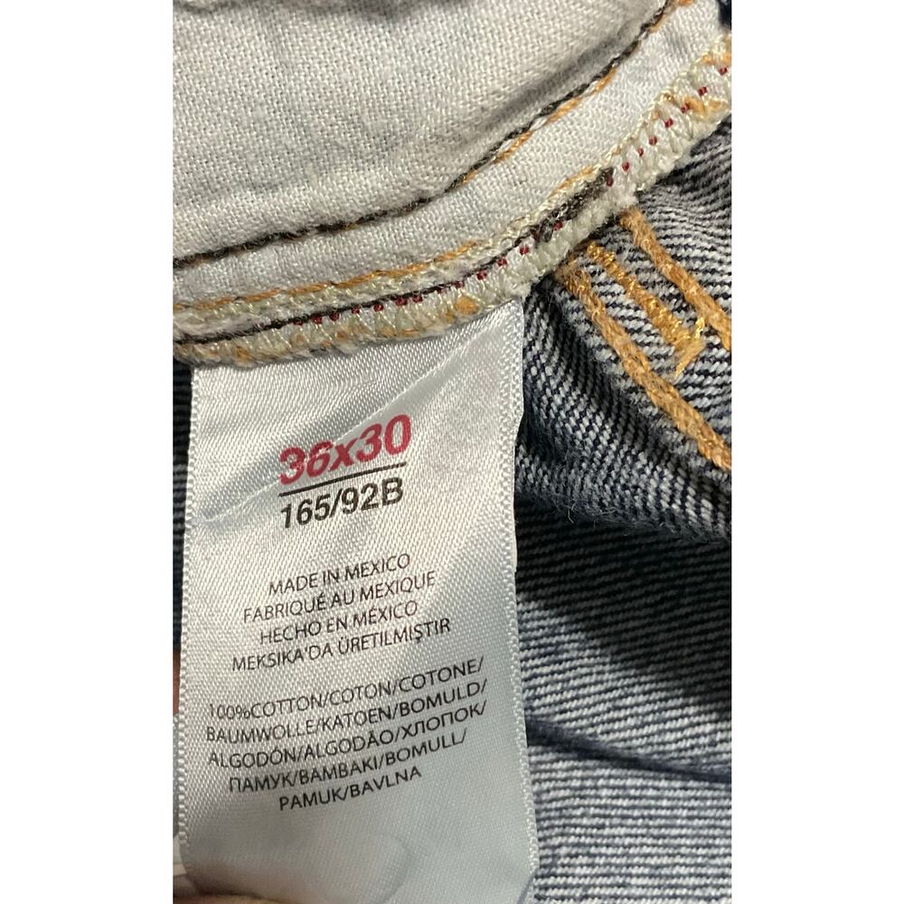 Polo Ralph Lauren Straight Leg Authentic Dungarees Blue Jeans mens Size 36X30 - Picture 3 of 11